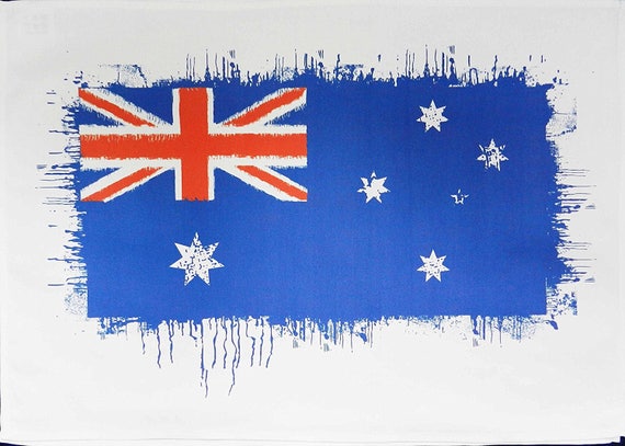 The Australian Flag - Large Cotton Tea Towel