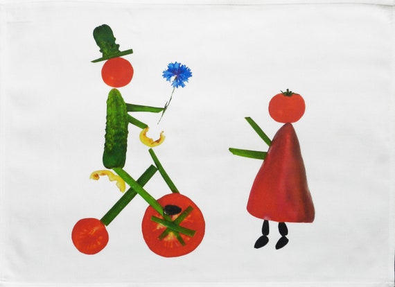 Daisy Daisy Give me your answer do - Large Cotton Tea Towel