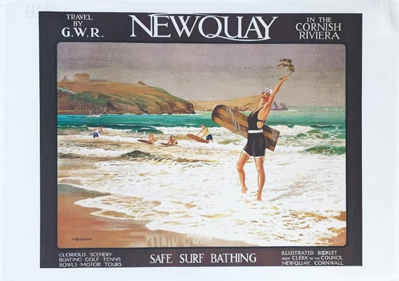 Newquay Large Cotton Tea Towel
