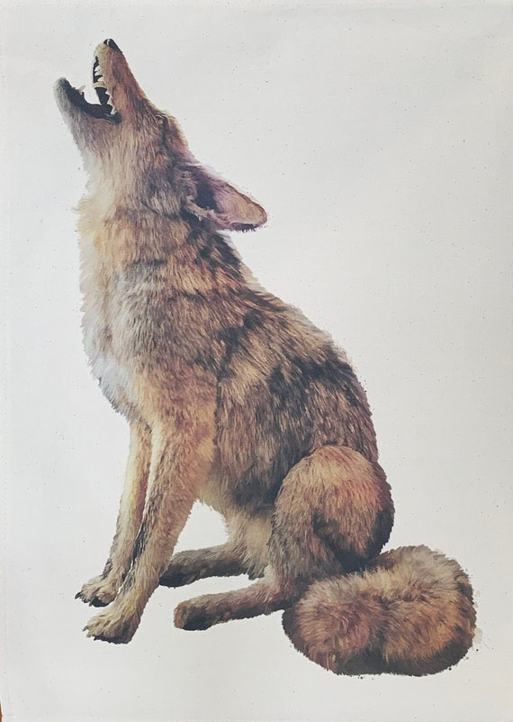 The Barking Wolf - Unbleached Natural Cotton Tea Towel