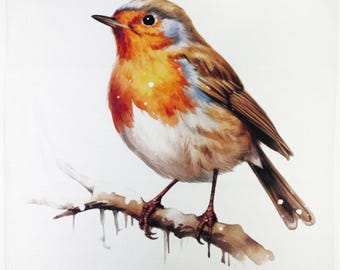 The Robin large cotton tea towel