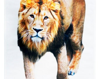 The Lion - Big Cat Large Cotton Tea Towel