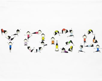 The Yoga Large Cotton Tea Towel