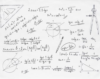 Maths and Trig - Large Cotton Tea Towel