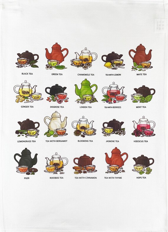 Tea Time Large Cotton Tea Towel