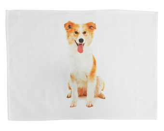 Collie Dog - Large Cotton Tea Towel