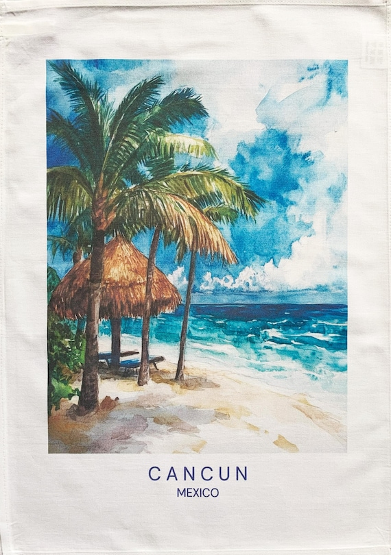 Cancun large cotton tea towel