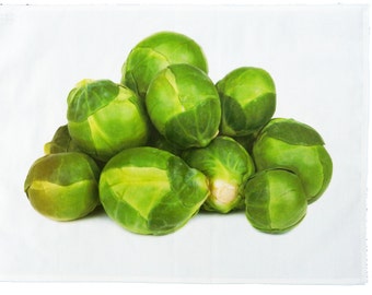 Brussel Sprouts - Large Cotton Tea Towel
