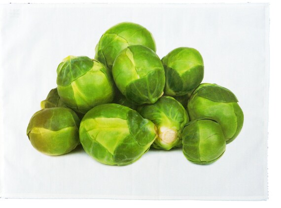 Brussel Sprouts - Large Cotton Tea Towel