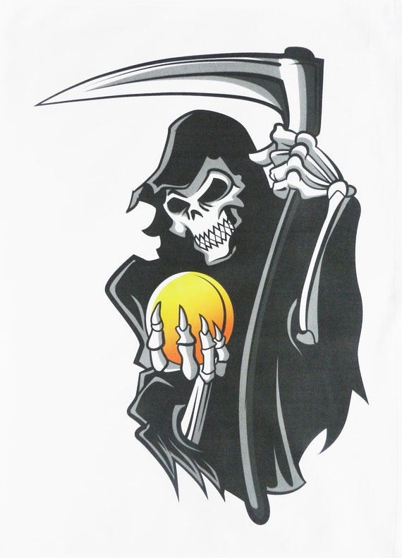 The Grim Reaper - Large Cotton Tea Towel