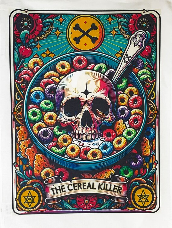 The Cereal Killer Large Cotton Tea Towel