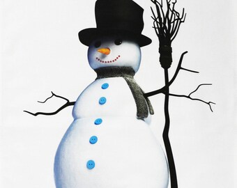 The Snowman - Large Christmas Tea Towel