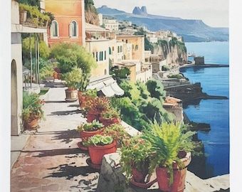 Sorrento Large Cotton Tea Towel