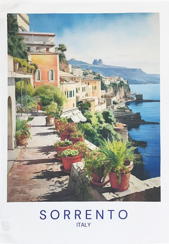 Sorrento Large Cotton Tea Towel