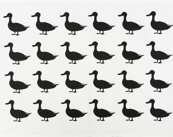 Duck Silhouette Large Cotton Tea Towel