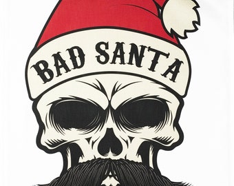 Bad Santa Large Cotton Tea Towel