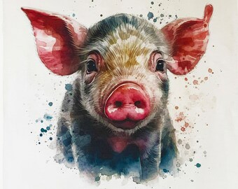 The Little Piglet Large Cotton Tea Towel