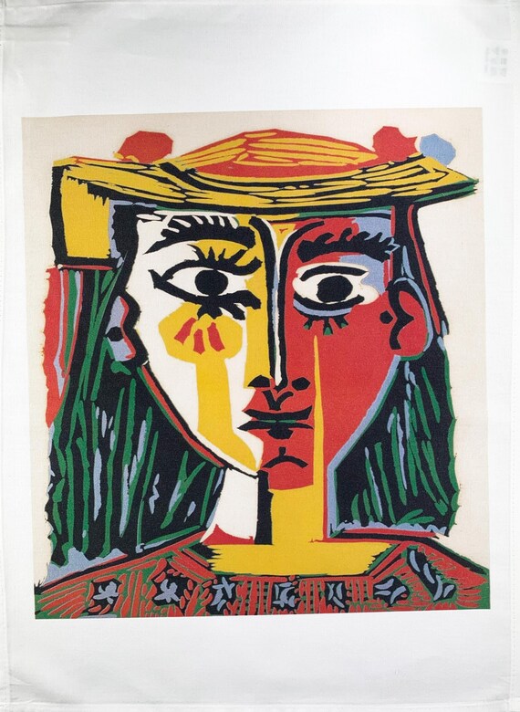Pablo Picasso Portrait of Marie-Theresa Walker large cotton tea towel