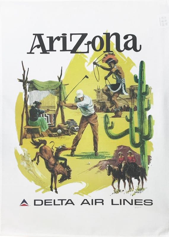Arizona large cotton tea towel