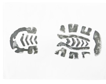 Dirty Footprint - Large Cotton Tea Towel