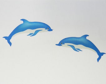 Dolphin Large Cotton Tea Towel