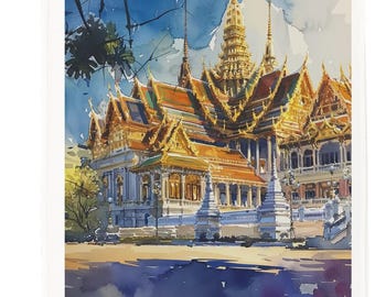 Bangkok, Thailand Large Cotton Tea Towel