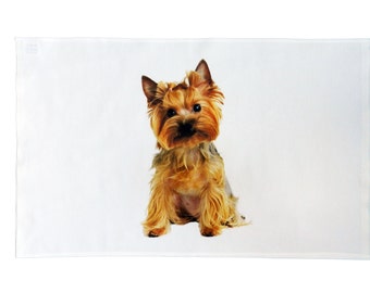 Yorkshire Terrier Dog Large Cotton Tea Towel