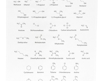 The Organic Solvents Educational Large Cotton Tea Towel