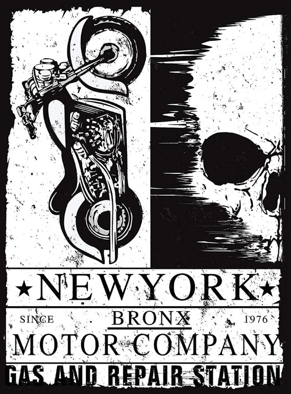 The Bronx Motor Company - Large Cotton Tea Towel
