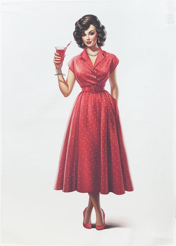 Time for a Cocktail large cotton tea towel