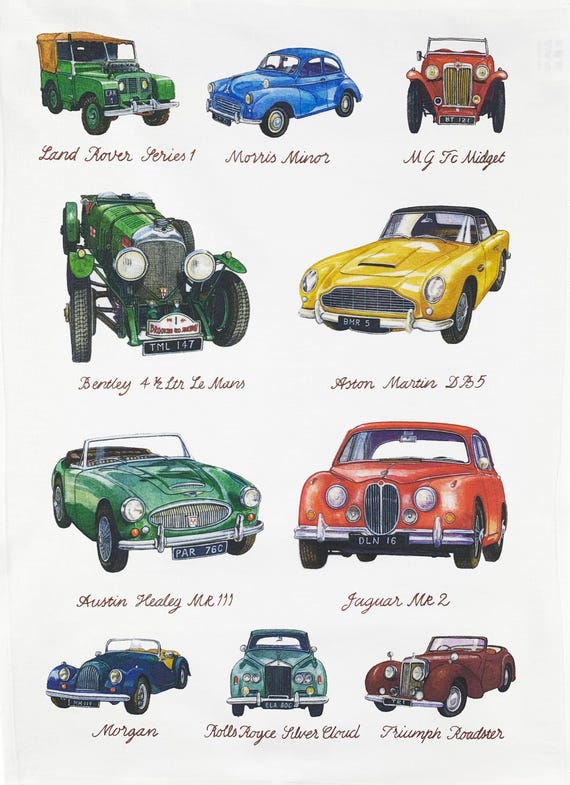 The Funny Frogs Large Cotton Tea Towel