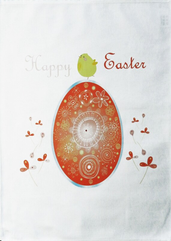 Happy Easter - Large Cotton Tea Towel