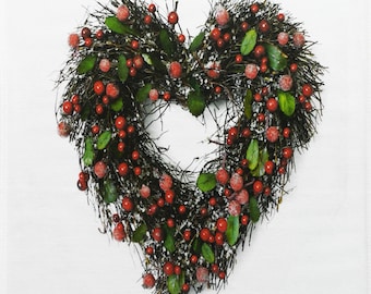 The Festive Wreath - Large Christmas Tea Towel