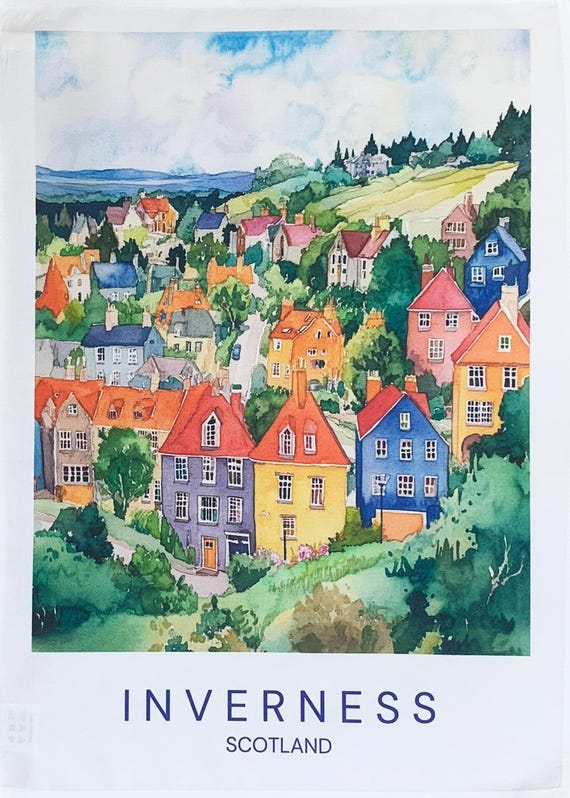 Inverness Large Cotton Tea Towel