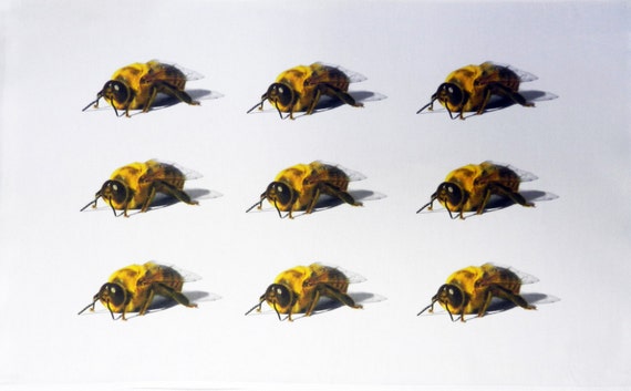 Honey Bee Large Cotton Tea Towel