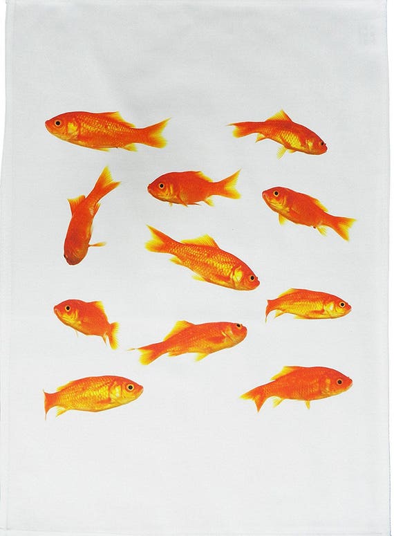 The Collection of Goldfish - Large Cotton Tea Towel