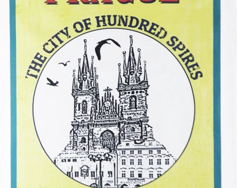 Prague - Large Cotton Tea Towel