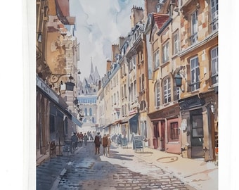 Lille France Cotton Tea Towel, White, 47 x 65 cm, with Hanging Loop