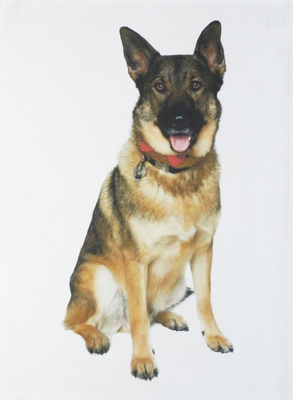 German Shepherd Large Cotton Tea Towel
