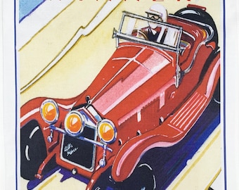 Brooklands Winner 1926 Large Cotton Tea Towel