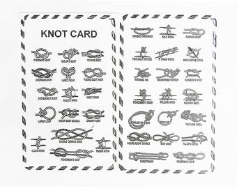 Get Knotted! - The Guide to Knots of a large cotton tea towel