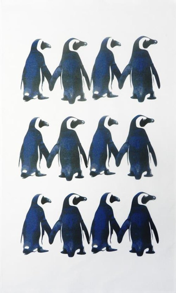 Best of Friends Penguin Cotton Tea Towe1