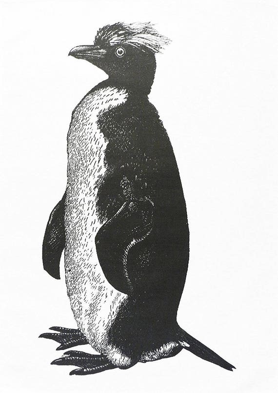 Tall and Majestic Emperor Penguin Cotton Tea Towel
