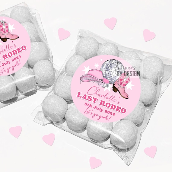 Last Rodeo Cowgirls Personalised Hen Party Favours Bags DIY Kits x12