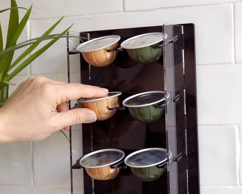 Black Nespresso Vertuoline Coffee Pod Holder Small Vertuo Etsy