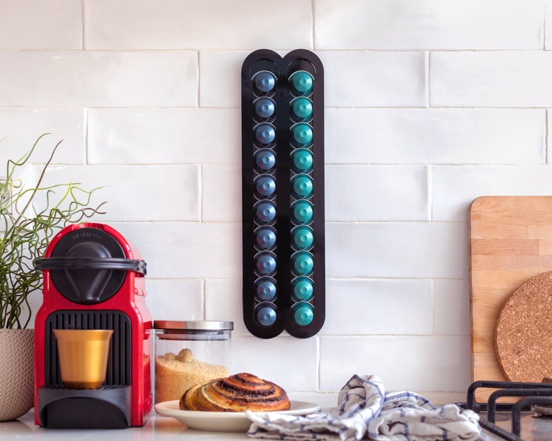 Coffee Pod Holder Black Fridge Nespresso Original 20 Etsy