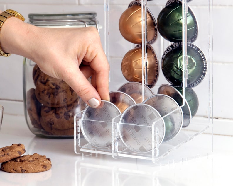 Clear Nespresso Vertuoline Coffee Pod Holder Small Vertuo Etsy