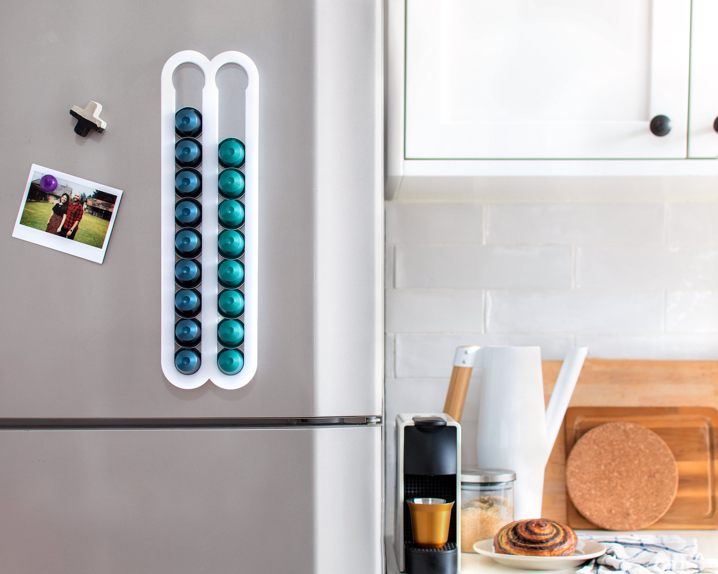 Coffee Pod Holder White Fridge Nespresso Original 20 Etsy