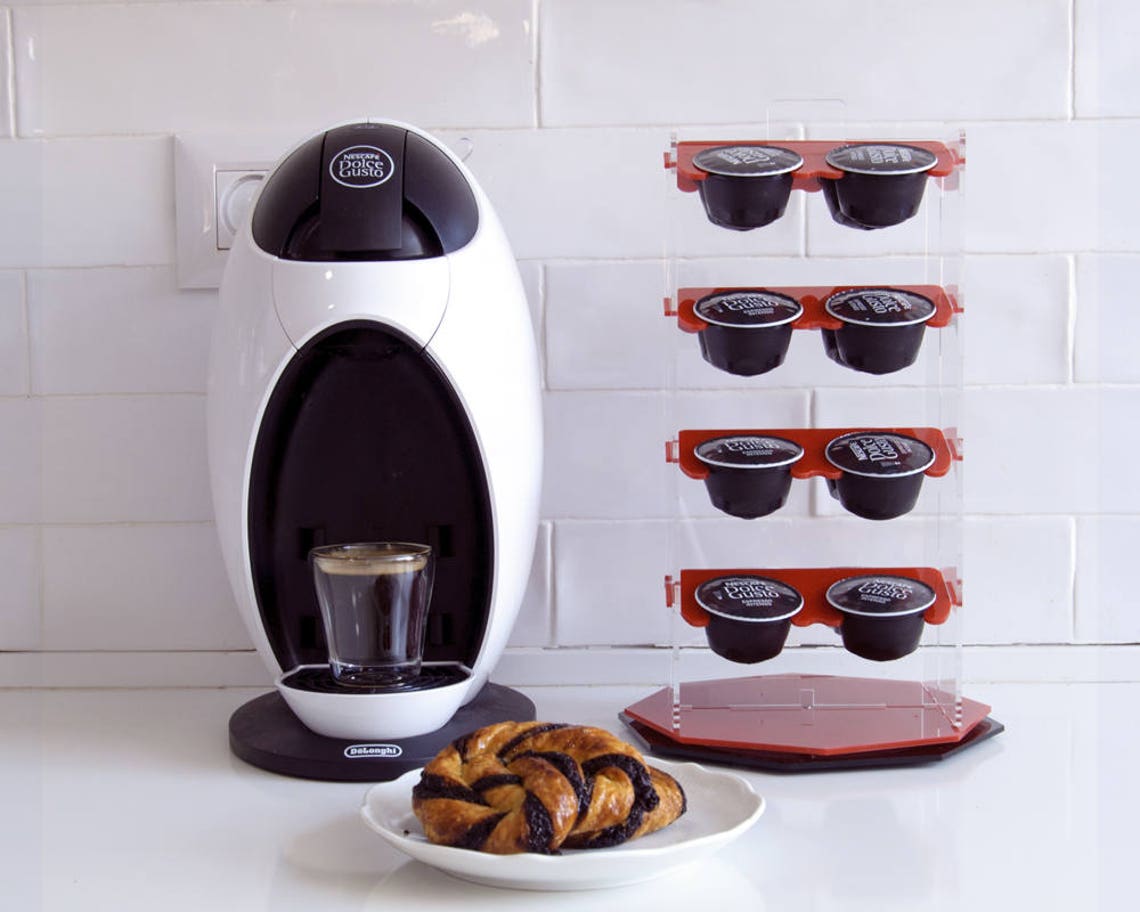 Red Dolce Gusto Coffee Pod Holder Clear Rotate Carousel Etsy