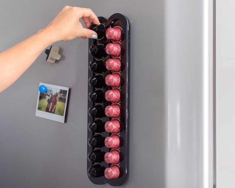 Coffee Pod Holder Black Fridge Nespresso Original 20 Etsy